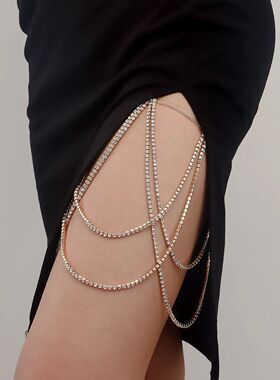 New Sexy Luxury Multi-Layer Leg Chain Body Chain for Women F