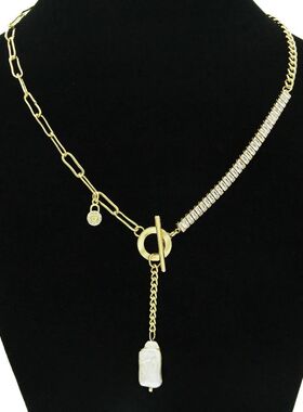 Metal necklace temperament Y-shaped collarbone chain ndy cha