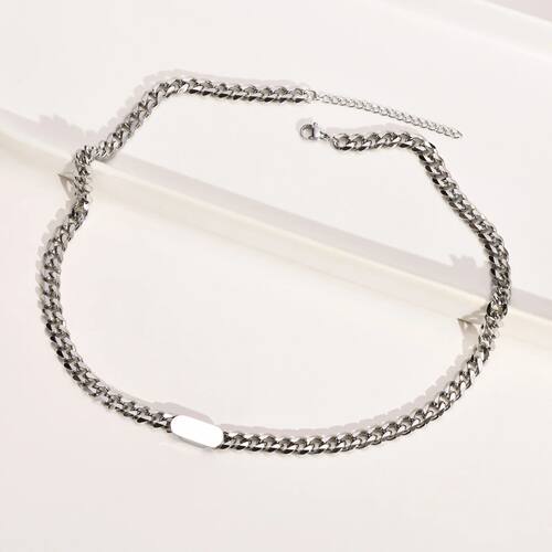 Hip Hop Chain Necklace For Women Men, Stainless Steel Cuban