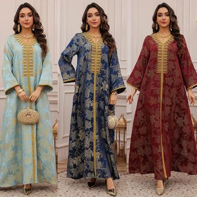 Women Dress   Embroidery Long Dresses Dubai Vestidos Largos