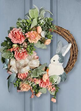 Easer Rabbi Wreah Arificial Flower Wreah 40CM Decoraive Wrea