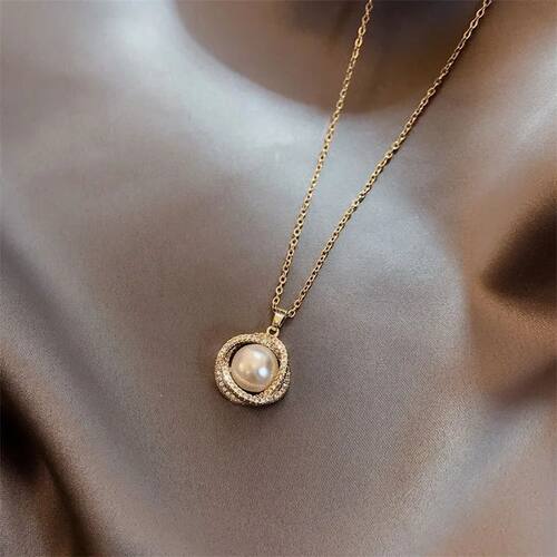 2026 New Fashion Kpop Pearl Choker Necklace Cute Double Laye