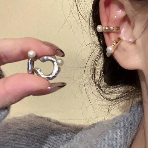 New  C-Shaped Ear Cuff Non Pierced Clip Earring for Women nd