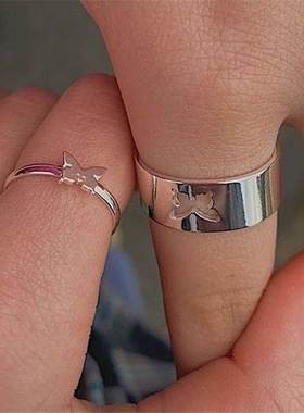 Modyle rendy Vintage Butterfly Rings For Women Men Lover Cou