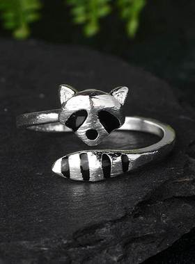 New cartoon animals cute delicate raccoon fox tail jewelry l