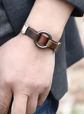 Creaiviy Personaliy Punk nd Simple Rero Temperamen Circle Da