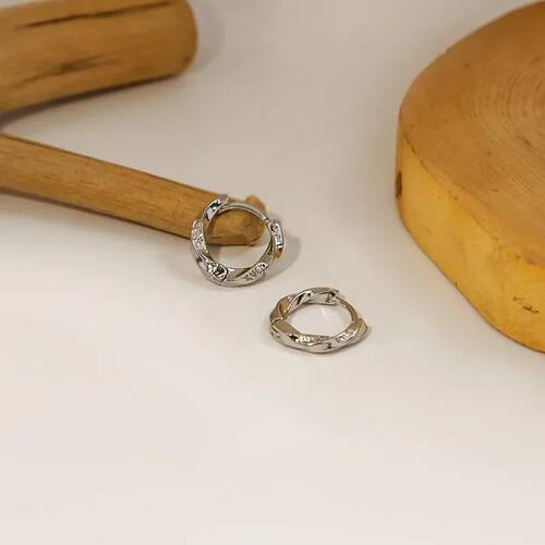 Punk Metal Zircon Women's Ear Tips Clips Without Perforation