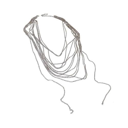Sparkling Multi Layer Necklaces Glitter Titanium Steel Flash