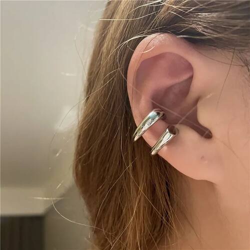 Ho Sale Unique Fake Piercing Meal Ear Clips Asymmery Round C