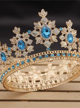 Luxury Royal King Wedding Crown Bride tiaras and Crowns Quee