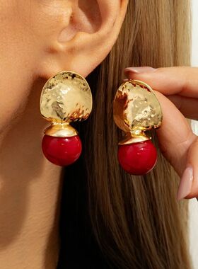New Classic Geometric Irregular Statement Pendant Earrings W