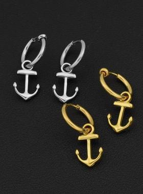 New personalized boat anchor titanium steel ear buckle