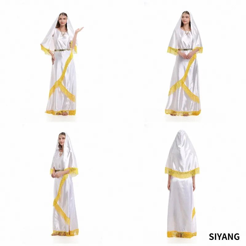 Women Yellow Halloween Dress Full Outfit Carnival Bar Club S图片