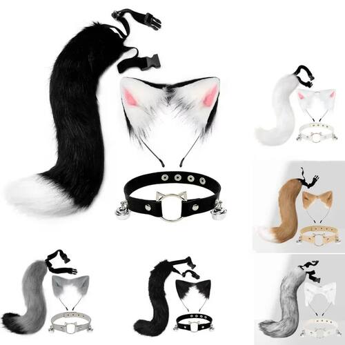 Fox Cat Ears Headwear Fluffy Animal Ears Headband Halloween