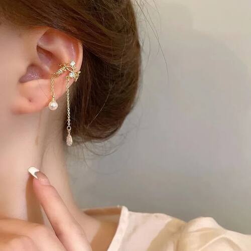 Gold Silver Color Leaves Ear Cuff Without Piercing Ear Clips