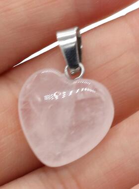 New Natural Stone Heart-shaped Semi-precious Stones Pendant