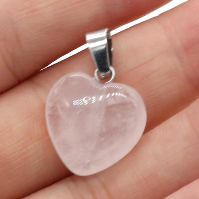 New Natural Stone Heart-shaped Semi-precious Stones Pendant