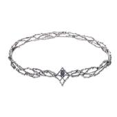 King Zircon Round Tiara Vintage Waterdrop Crown Women Headba