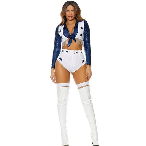 Hottie Rugby Cheerleader Costume School Girl Sports Uniform