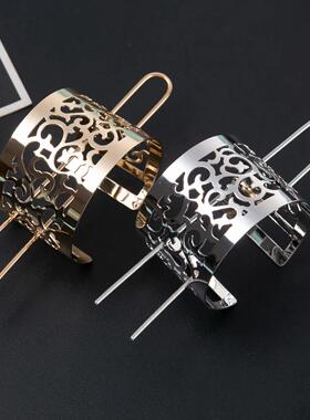 Hair s Feather Bun Cuff Leaf HairPin Set Women Unique Weddin