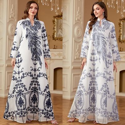 Dress   Long Dresses Embroidery Vestidos Largos Party Caftan