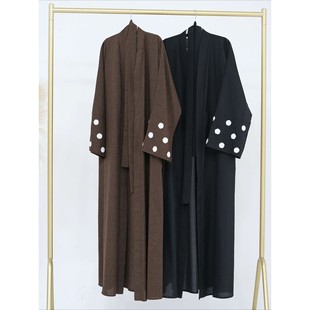 Women Embroidery Dress Vestidos  Dresses  Arab Cardigan Robe