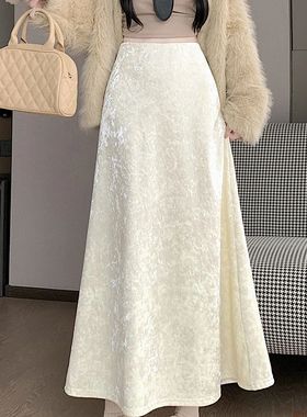 Light-luxury Solid Color Skirts Elegance Fashion Daily Commu