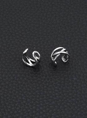 Hip hop Y2K neutral style ear bone clip student earrings
