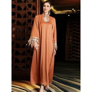 Party Dress for Woman  Hollow Out Collar Tassels Vestidos Lo