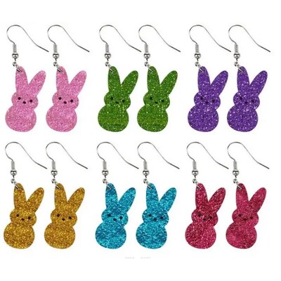 New Arrival Easer Day Holiday Sequins Glier Acrylic Cue Rabb