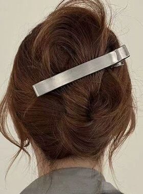 Simple Metal Rectangles Hair Clips for Women Exquisite Tempe