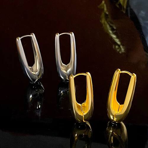 Exaggerated Gold Color Big Water Drop Earrings for Women Glo