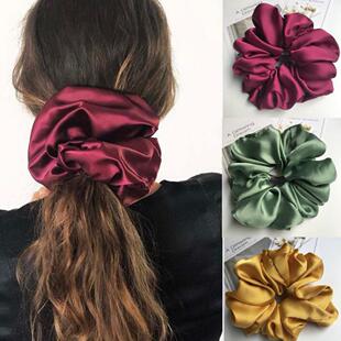 Oversized Scrunchies Big Rubber Hair Ties Elastic Hair Bands