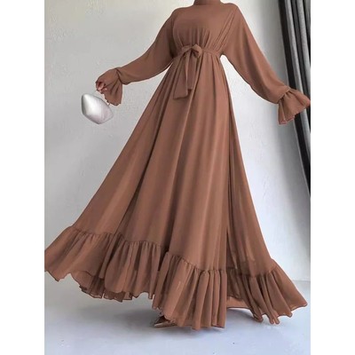 Dress Women  Jalabiya Sashes Morocco Dubai s Modest Arab Lon