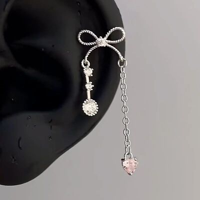 Swee Bowkno Hear Long Pendan Ear Bone Nail for Women Girls R