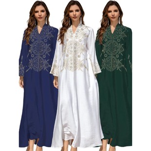 Party Dress For Women Jalabiya  Long Dresses s Woman Embroid