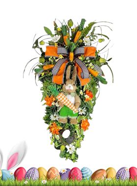 Easer Teardrop Wreah Ornamen Easer Bunny Carro Wreah Arifici