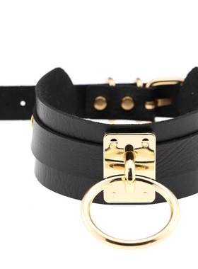 2023 Sexy Leather Choker Necklace Women Harajuku Kawaii Gold