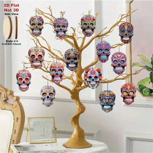 2D Flat Wall Hanging Masks Multi Holiday Decor for Home Easy