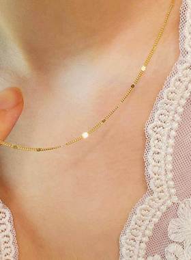 Chains Necklace for Women Stainless Steel Link Woman's Slim