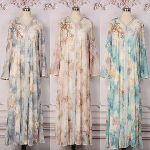 Dresses    Kaftan Women Party Vestidos Jalabiya Diamonds Bea