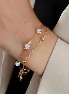Fashion Exquisi Zircon Beaded Braceles for Women Ladies Clas