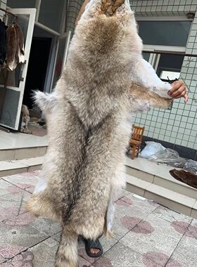 进口真毛皮草椅垫坐垫靠背一体椅子套罩加厚保暖防滑沙发凳子座垫