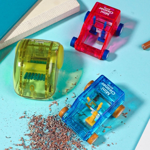 桌面清洁迷你小车铅笔橡皮屑除尘器小学生碎纸创意文具解压小玩具