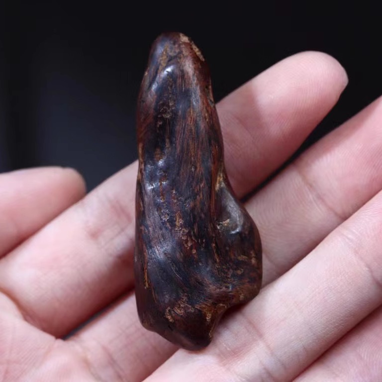 沉水级 天然随形达拉干沉香吊坠女男士木挂件古风项链小挂坠 孤品