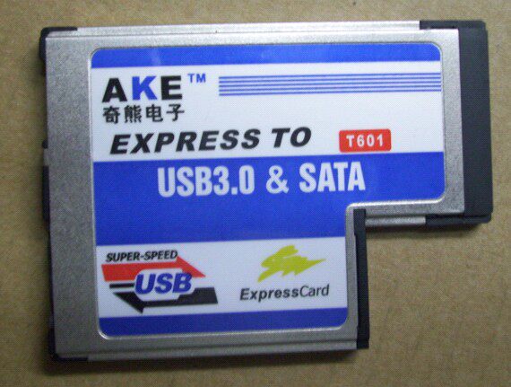 奇熊笔记本Express转USB3.0+SATA扩展卡ExpressCard 54mm t型L型