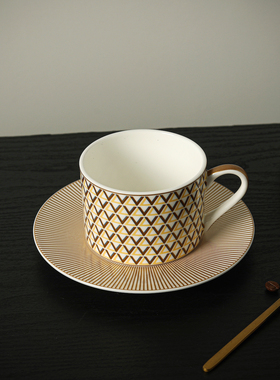 爱莉卡贝叶Erica Beyer  午夜巴黎欧式轻奢宫廷风骨瓷咖啡杯礼盒