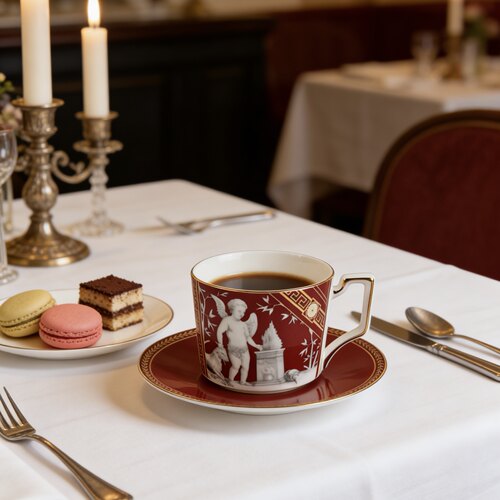 爱莉卡贝叶Erica Beyer  拉斐尔欧式复古轻奢骨瓷镀金咖啡杯