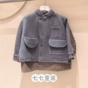 jnbybyjnby江南布衣童装2026春男女童1Q1613270夹克Y型长袖翻领