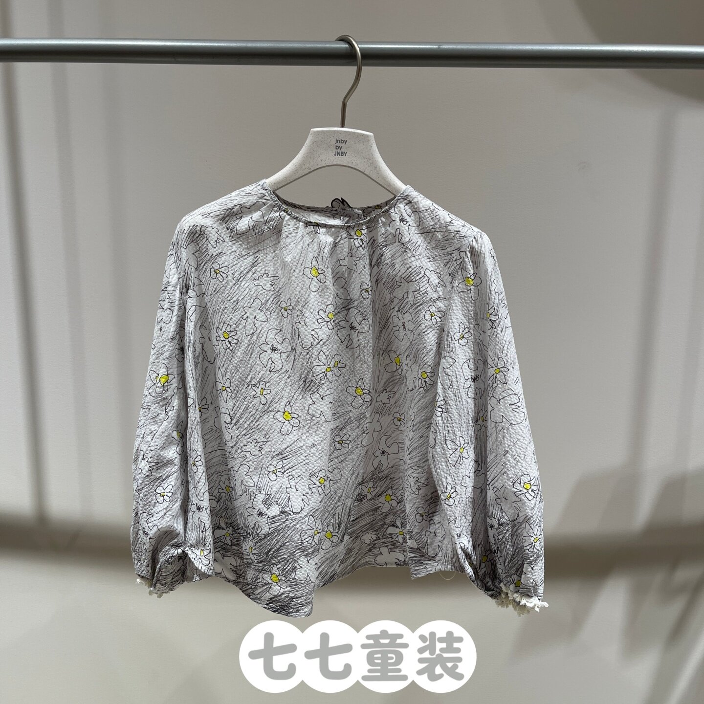 jnbybyjnby江南布衣童装A型圆领2026春女童1Q3210260正品长袖衬衫